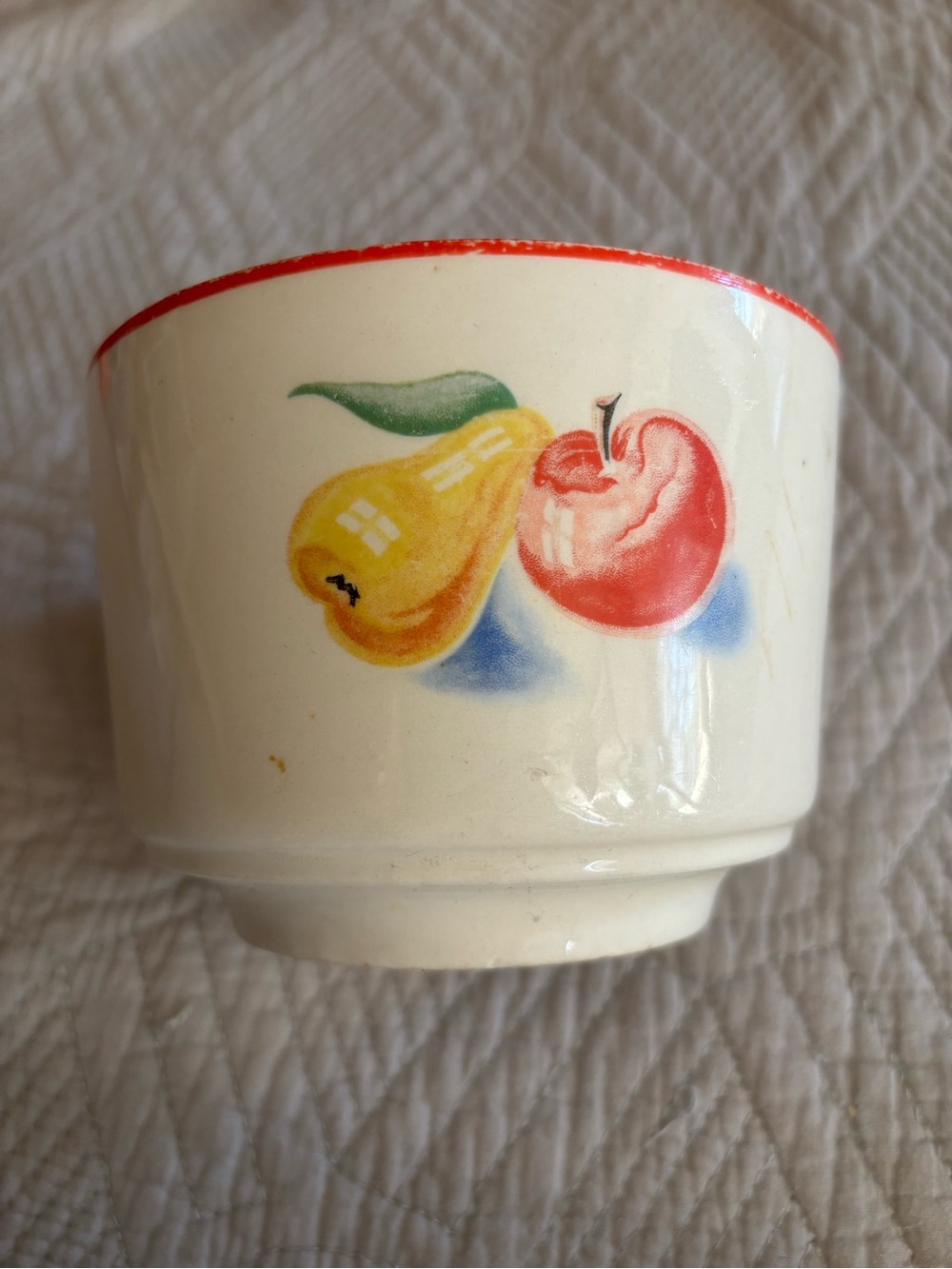 Harker Pottery “Red Apple” Fruit Bowl-1940s